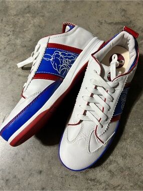 AND1 Men’s Size 15 Red White Blue Basketball Sneakers Athletic Shoes